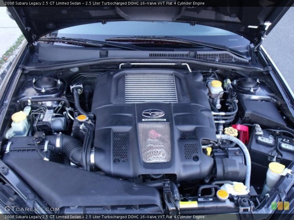 2.5 Liter Turbocharged DOHC 16-Valve VVT Flat 4 Cylinder Engine for the 2008 Subaru Legacy #38820012