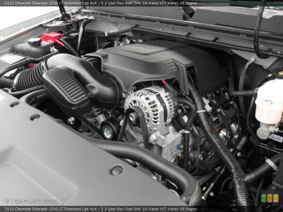5.3 Liter Flex-Fuel OHV 16-Valve VVT Vortec V8 Engine for the 2011 Chevrolet Silverado 1500 #38821980