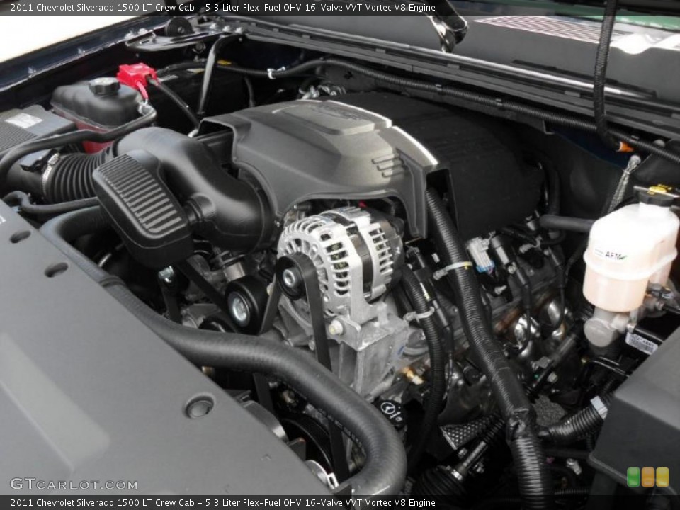 5.3 Liter Flex-Fuel OHV 16-Valve VVT Vortec V8 Engine for the 2011 Chevrolet Silverado 1500 #38822348