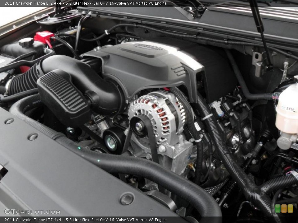 5.3 Liter Flex-Fuel OHV 16-Valve VVT Vortec V8 Engine for the 2011 Chevrolet Tahoe #38823960