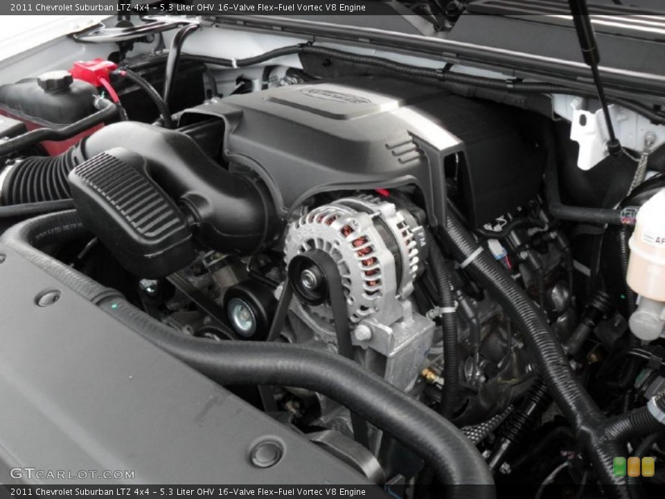 5.3 Liter OHV 16-Valve Flex-Fuel Vortec V8 Engine for the 2011 Chevrolet Suburban #38825124