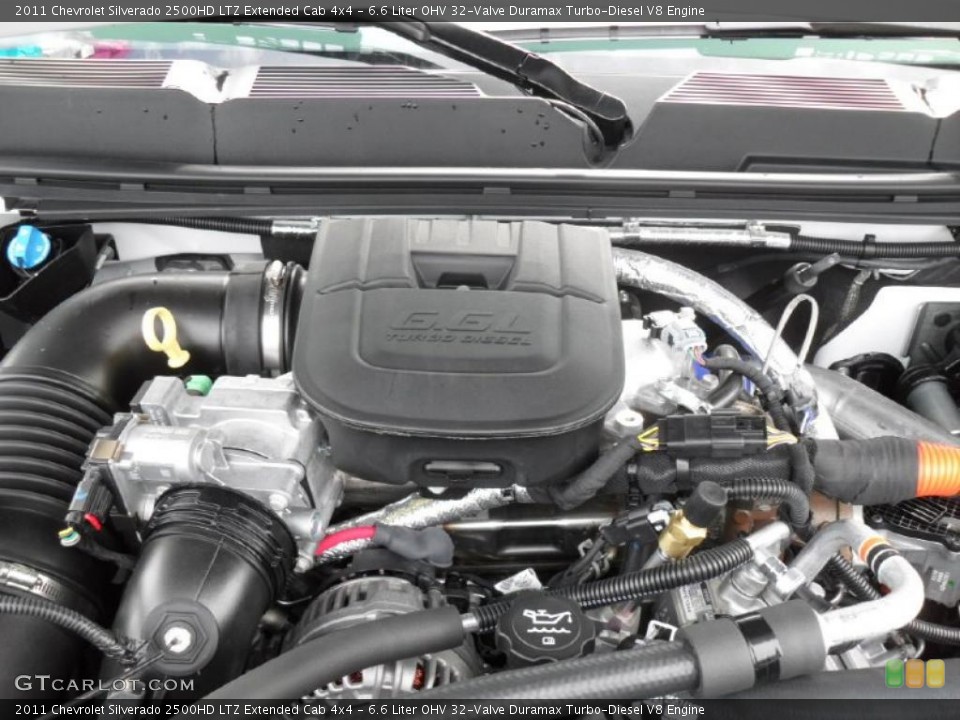 6.6 Liter OHV 32-Valve Duramax Turbo-Diesel V8 Engine for the 2011 Chevrolet Silverado 2500HD #38825532