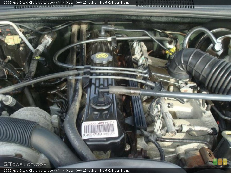 4.0 Liter OHV 12-Valve Inline 6 Cylinder 1996 Jeep Grand Cherokee Engine