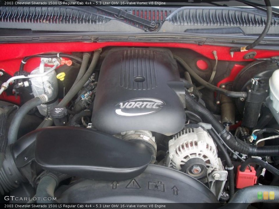 5.3 Liter OHV 16-Valve Vortec V8 Engine for the 2003 Chevrolet Silverado 1500 #38850112