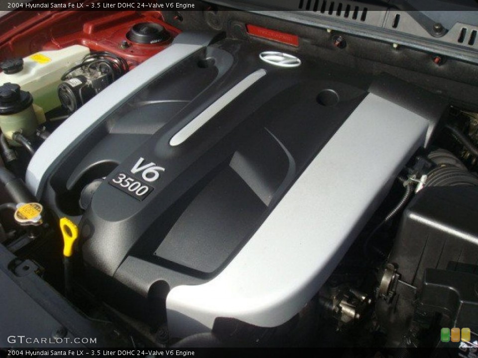 3.5 Liter DOHC 24-Valve V6 Engine for the 2004 Hyundai Santa Fe #38864880