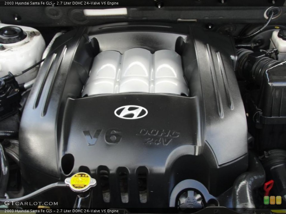 2.7 Liter DOHC 24-Valve V6 Engine for the 2003 Hyundai Santa Fe #38880024