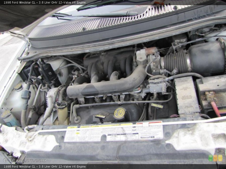 3.8 Liter OHV 12-Valve V6 1998 Ford Windstar Engine