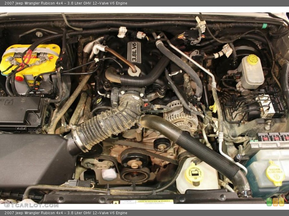 3.8 Liter OHV 12-Valve V6 Engine for the 2007 Jeep Wrangler #38896438