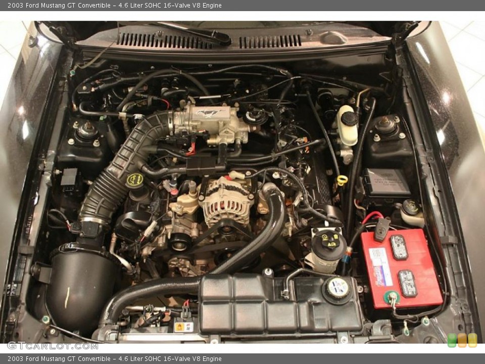4.6 Liter SOHC 16-Valve V8 Engine for the 2003 Ford Mustang #38897862