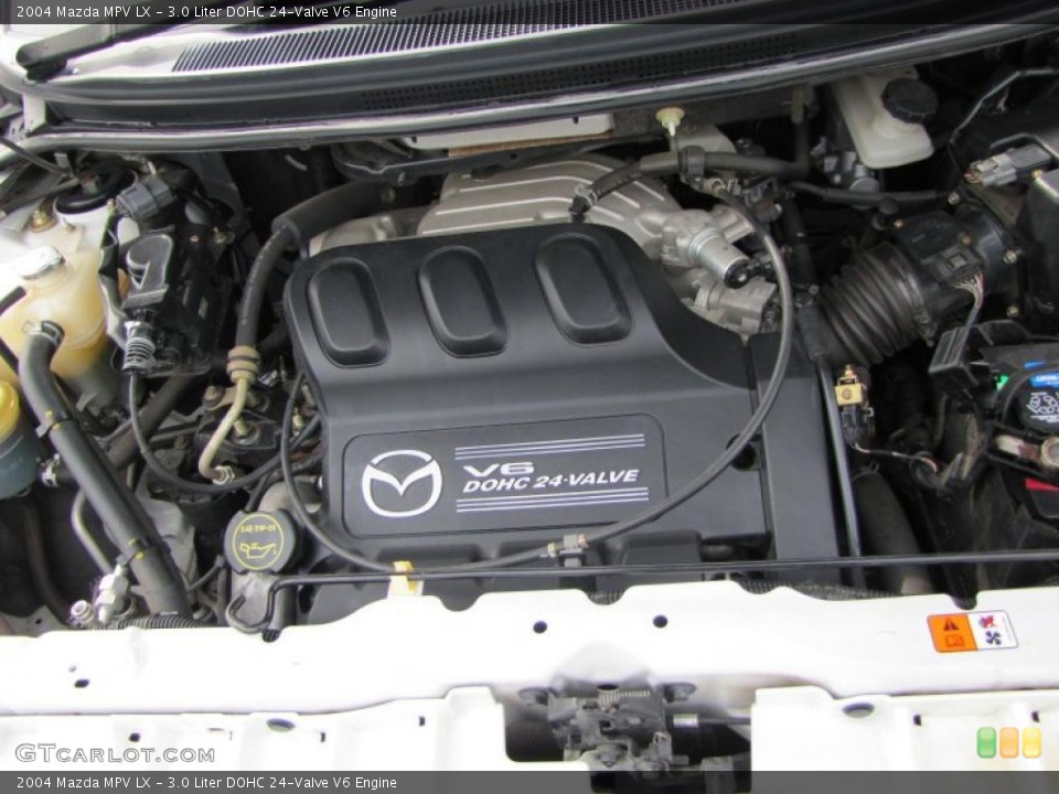 3.0 Liter DOHC 24-Valve V6 2004 Mazda MPV Engine