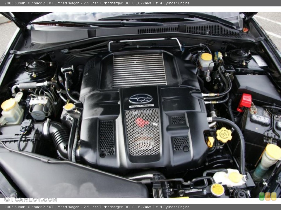 2.5 Liter Turbocharged DOHC 16-Valve Flat 4 Cylinder 2005 Subaru Outback Engine