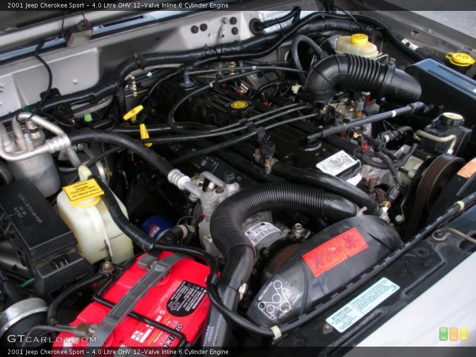 4.0 Litre OHV 12-Valve Inline 6 Cylinder Engine for the 2001 Jeep Cherokee #38909606