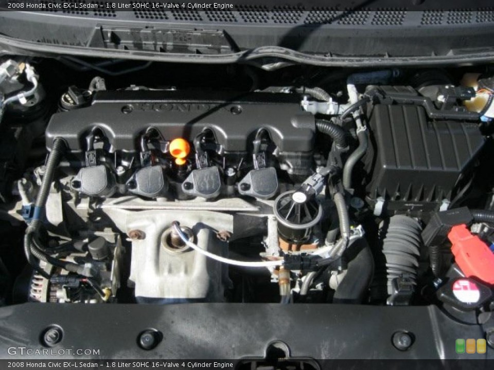 1.8 Liter SOHC 16-Valve 4 Cylinder Engine for the 2008 Honda Civic #38909626