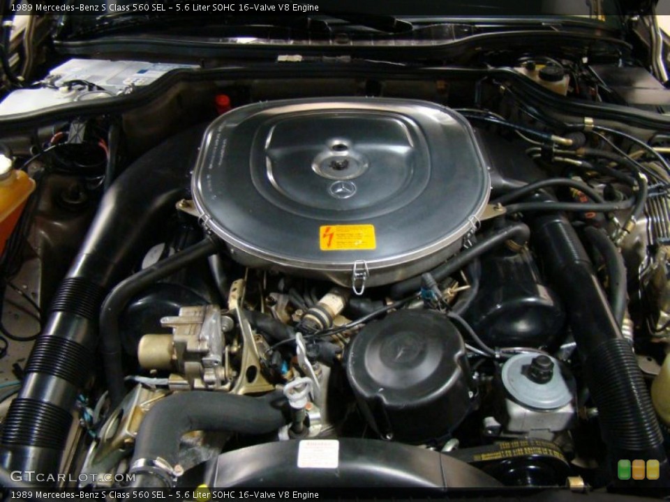 5.6 Liter SOHC 16-Valve V8 1989 Mercedes-Benz S Class Engine
