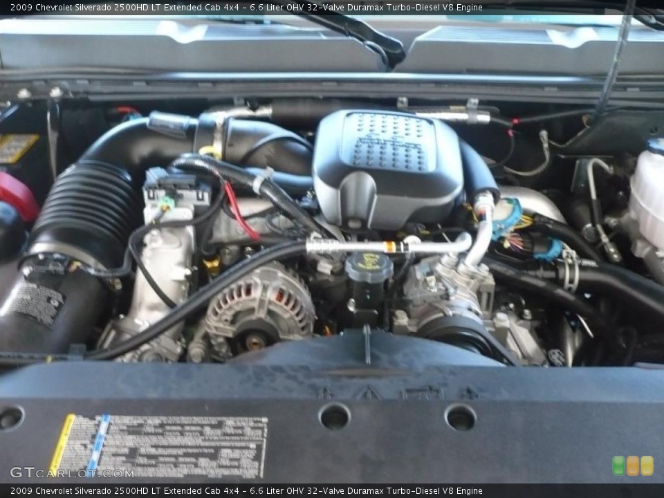 6.6 Liter OHV 32-Valve Duramax Turbo-Diesel V8 Engine for the 2009 Chevrolet Silverado 2500HD #38914550