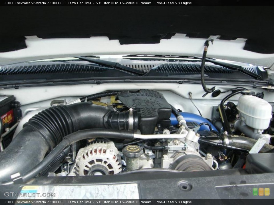 6.6 Liter OHV 16-Valve Duramax Turbo-Diesel V8 Engine for the 2003 Chevrolet Silverado 2500HD #38916286