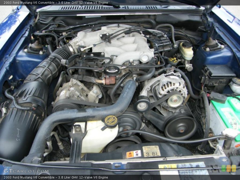 3.8 Liter OHV 12-Valve V6 Engine for the 2003 Ford Mustang #38916674