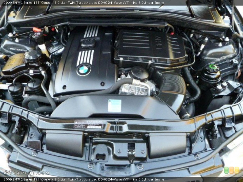 3.0 Liter Twin-Turbocharged DOHC 24-Valve VVT Inline 6 Cylinder Engine for the 2009 BMW 1 Series #38931738