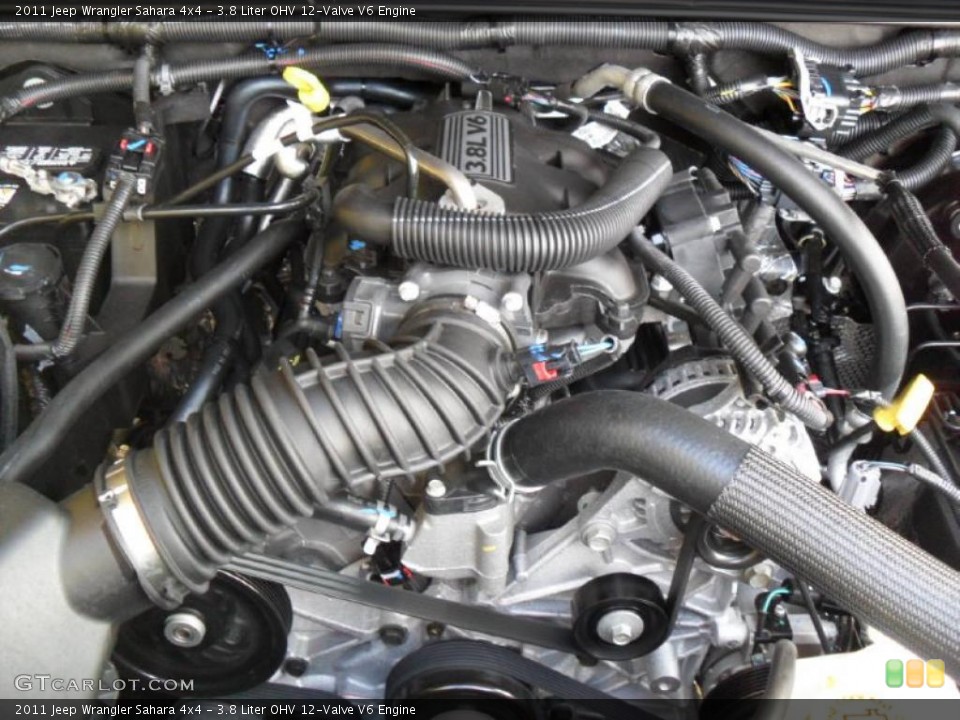 3.8 Liter OHV 12-Valve V6 Engine for the 2011 Jeep Wrangler #38938858
