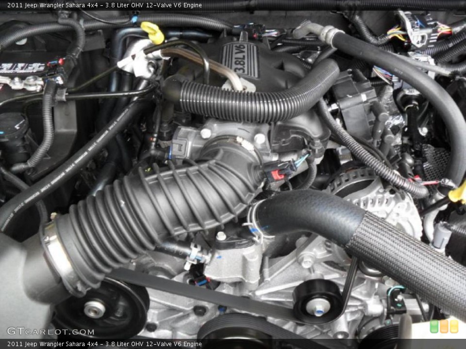 3.8 Liter OHV 12-Valve V6 Engine for the 2011 Jeep Wrangler #38939222