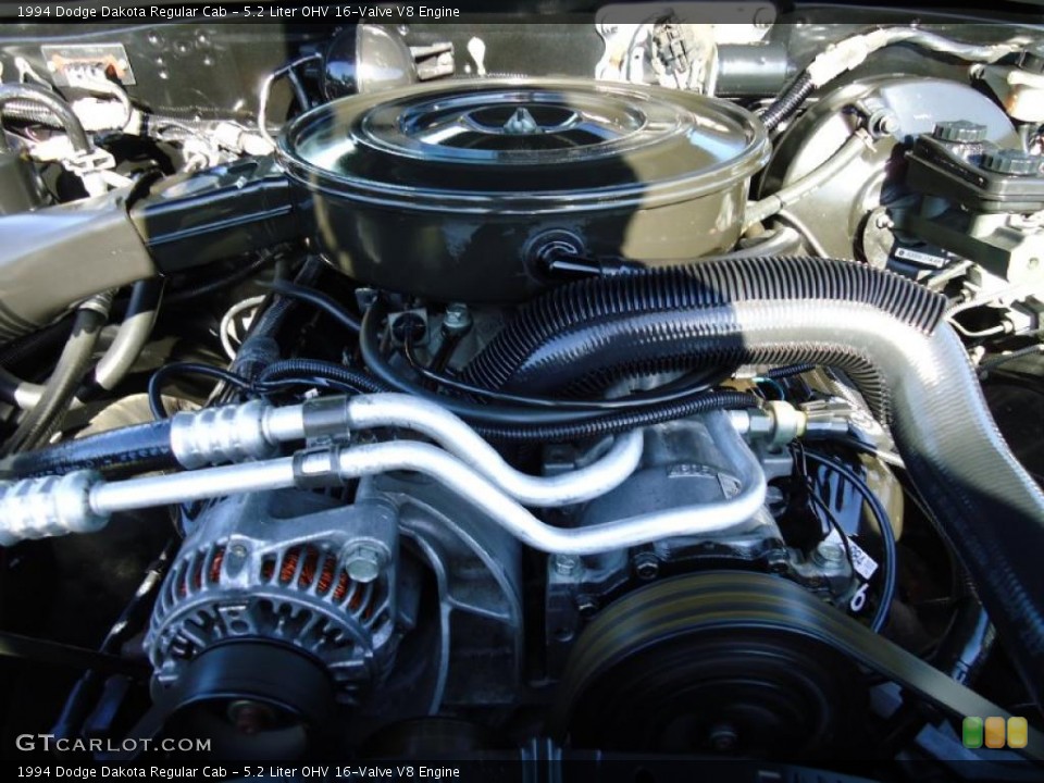 5.2 Liter OHV 16-Valve V8 Engine for the 1994 Dodge Dakota #38955054 | GTCarLot.com 1994 Dodge Dakota Engine 5.2 L V8