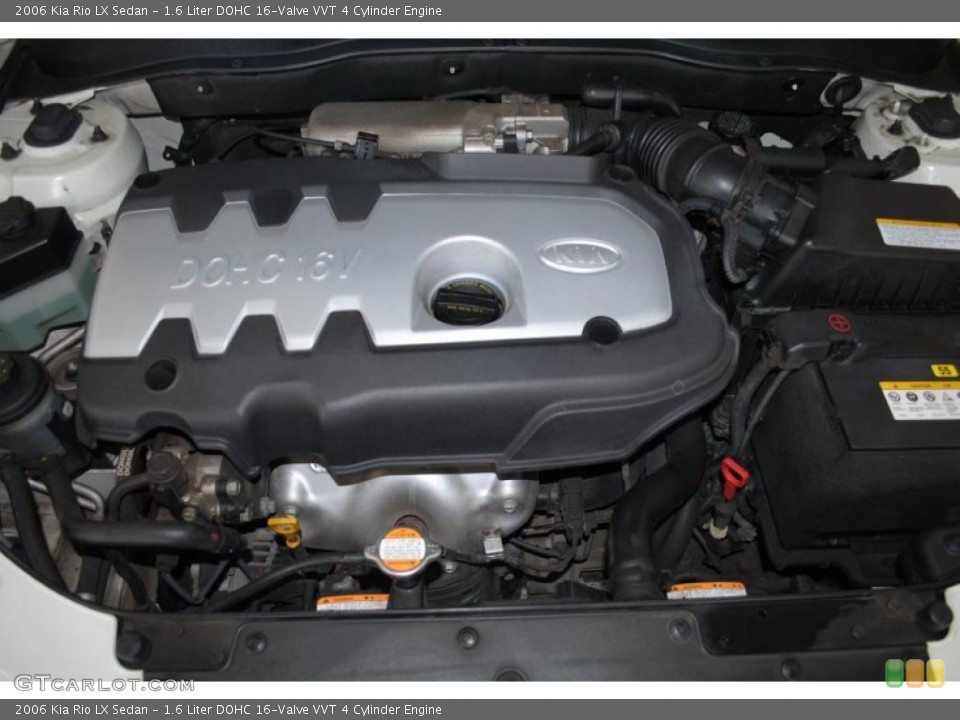 1.6 Liter DOHC 16-Valve VVT 4 Cylinder Engine for the 2006 Kia Rio #38961126