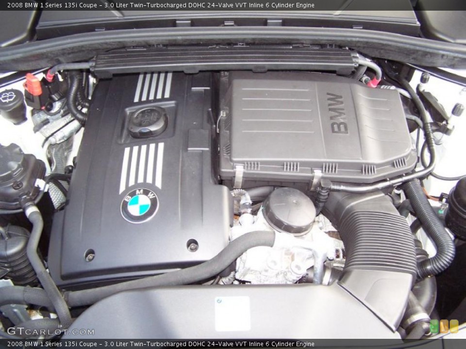 3.0 Liter Twin-Turbocharged DOHC 24-Valve VVT Inline 6 Cylinder Engine for the 2008 BMW 1 Series #38973384