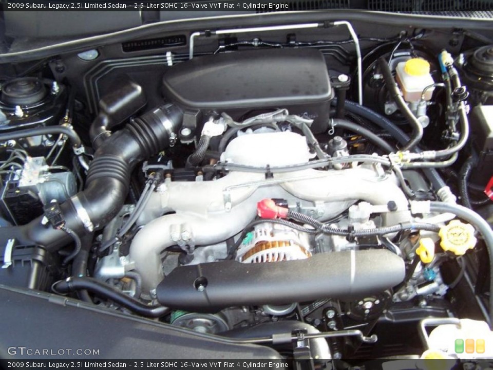 2.5 Liter SOHC 16-Valve VVT Flat 4 Cylinder Engine for the 2009 Subaru Legacy #38973564