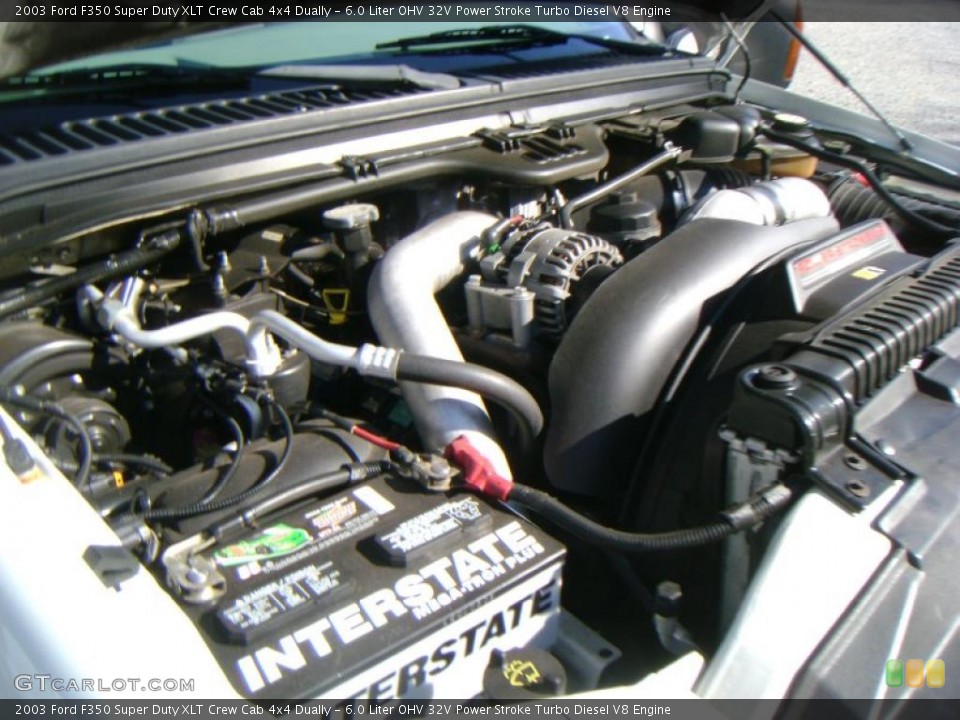 6.0 Liter OHV 32V Power Stroke Turbo Diesel V8 Engine for the 2003 Ford F350 Super Duty #38991153