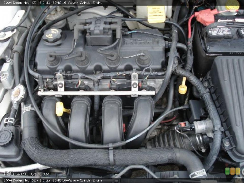 2.0 Liter SOHC 16-Valve 4 Cylinder 2004 Dodge Neon Engine