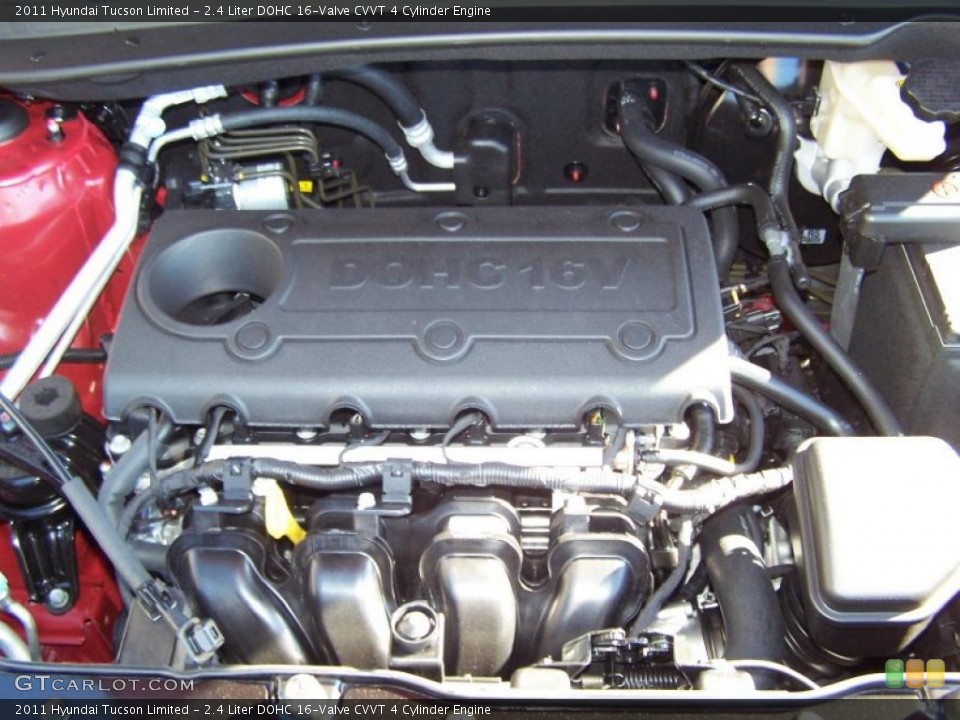 2.4 Liter DOHC 16-Valve CVVT 4 Cylinder Engine for the 2011 Hyundai Tucson #39007947