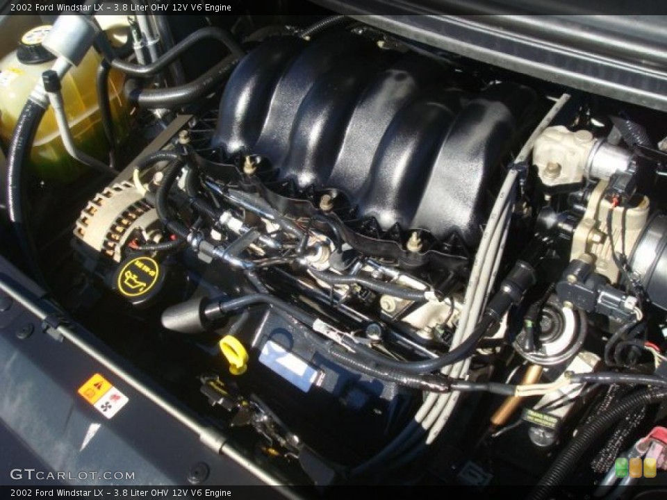 3.8 Liter OHV 12V V6 2002 Ford Windstar Engine