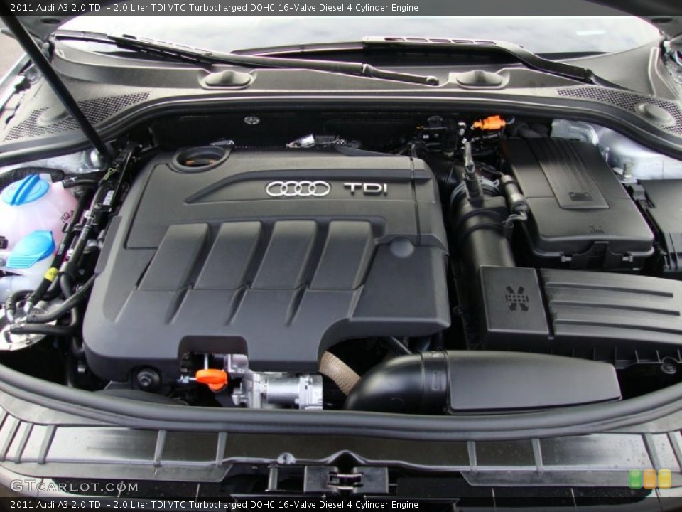 2.0 Liter TDI VTG Turbocharged DOHC 16-Valve Diesel 4 Cylinder Engine for the 2011 Audi A3 #39028875