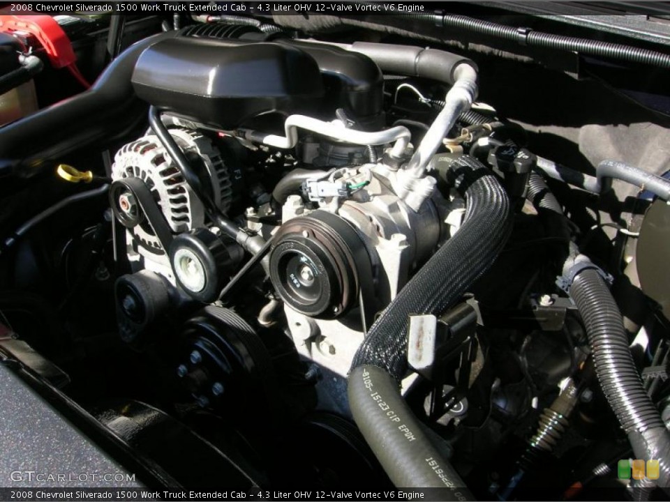 4.3 Liter OHV 12-Valve Vortec V6 Engine for the 2008 Chevrolet Silverado 1500 #39040783