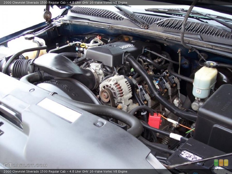 4.8 Liter OHV 16-Valve Vortec V8 Engine for the 2000 Chevrolet Silverado 1500 #39044916