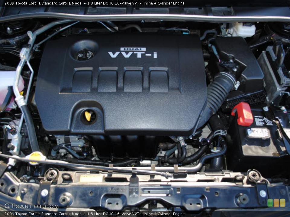 1.8 Liter DOHC 16-Valve VVT-i Inline 4 Cylinder Engine for the 2009 Toyota Corolla #39053716
