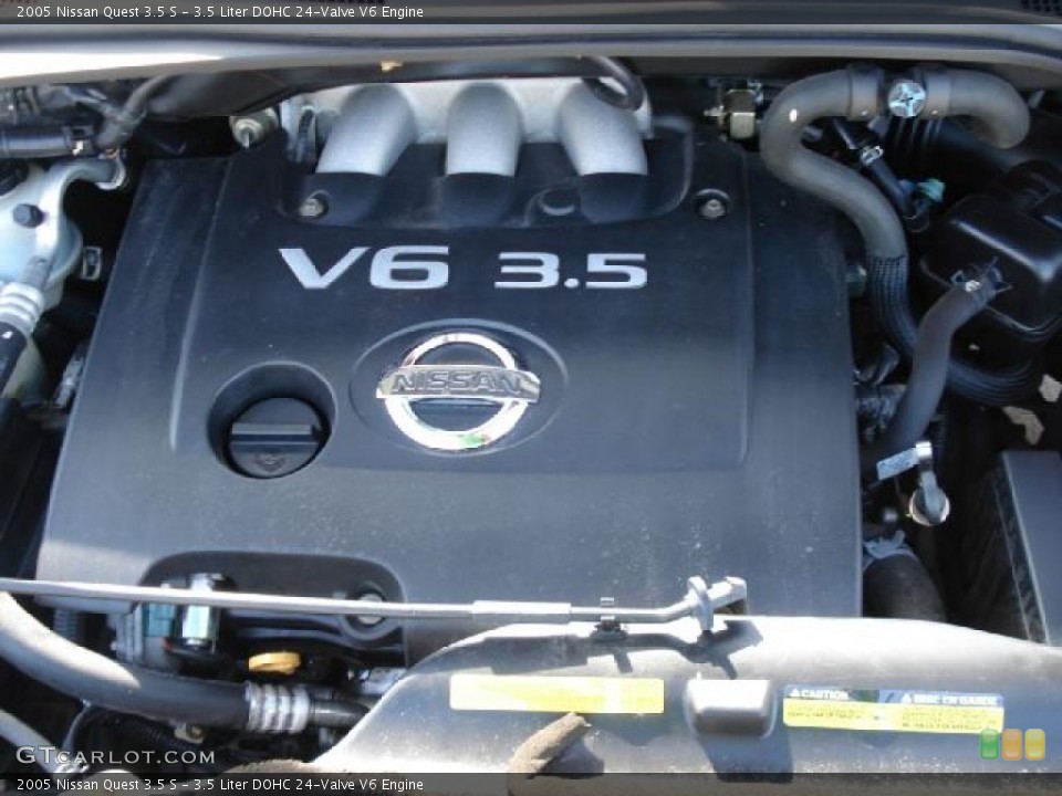 3.5 Liter DOHC 24-Valve V6 2005 Nissan Quest Engine