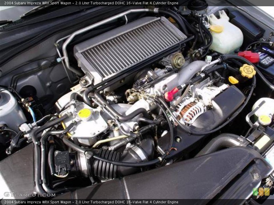 2.0 Liter Turbocharged DOHC 16-Valve Flat 4 Cylinder Engine for the 2004 Subaru Impreza #39056876