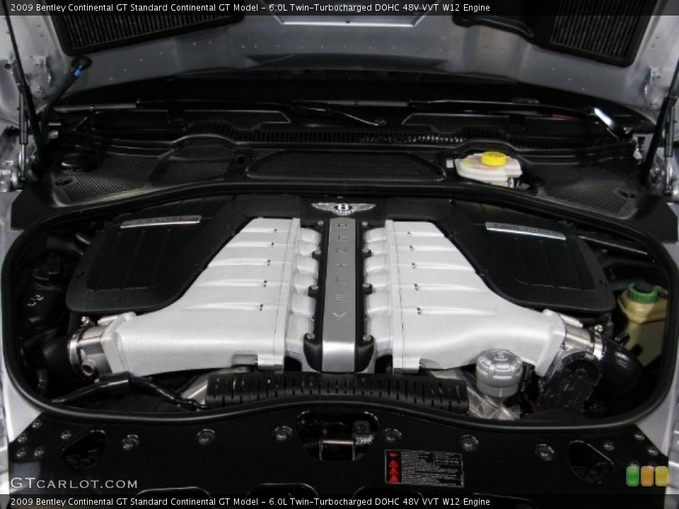 6.0L Twin-Turbocharged DOHC 48V VVT W12 Engine for the 2009 Bentley Continental GT #39062563