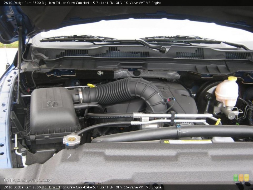 5.7 Liter HEMI OHV 16-Valve VVT V8 2010 Dodge Ram 2500 Engine