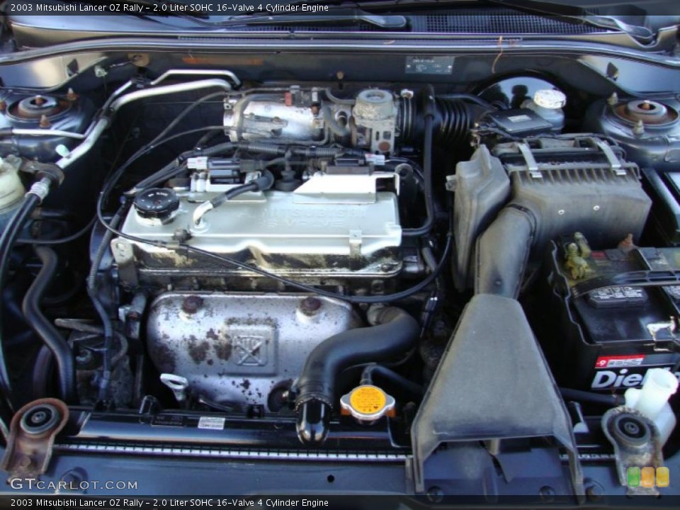 2.0 Liter SOHC 16-Valve 4 Cylinder Engine for the 2003 Mitsubishi Lancer #39071987