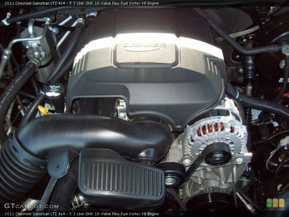 5.3 Liter OHV 16-Valve Flex-Fuel Vortec V8 Engine for the 2011 Chevrolet Suburban #39073651
