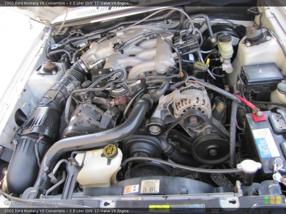 3.8 Liter OHV 12-Valve V6 Engine for the 2002 Ford Mustang #39074499