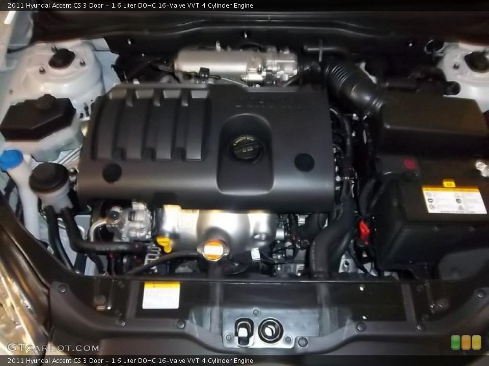 1.6 Liter DOHC 16-Valve VVT 4 Cylinder Engine for the 2011 Hyundai Accent #39093174