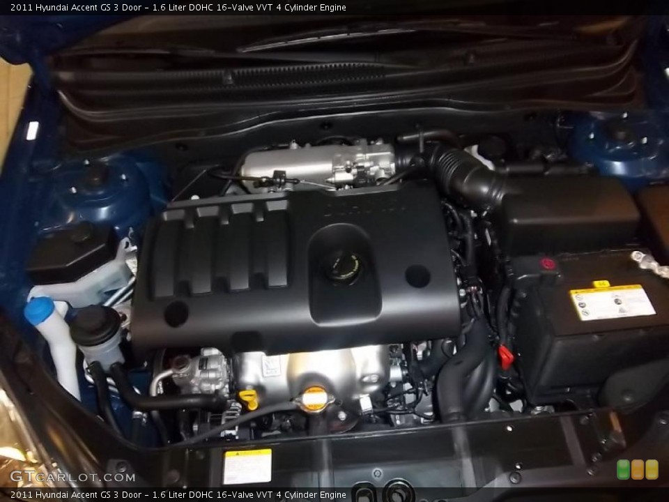 1.6 Liter DOHC 16-Valve VVT 4 Cylinder Engine for the 2011 Hyundai Accent #39093550