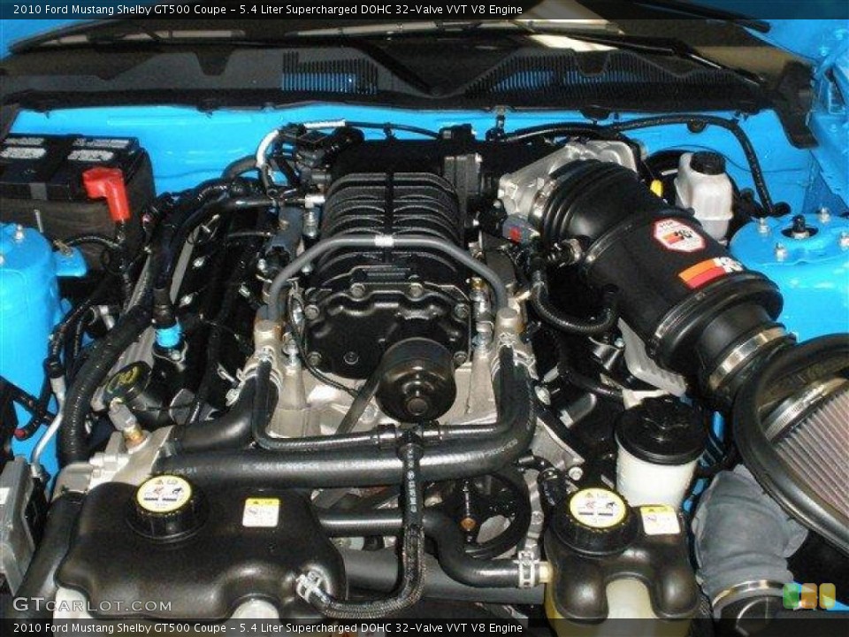 5.4 Liter Supercharged DOHC 32-Valve VVT V8 Engine for the 2010 Ford Mustang #39094902