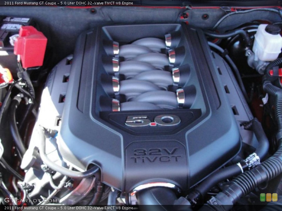 5.0 Liter DOHC 32-Valve TiVCT V8 Engine for the 2011 Ford Mustang #39099322