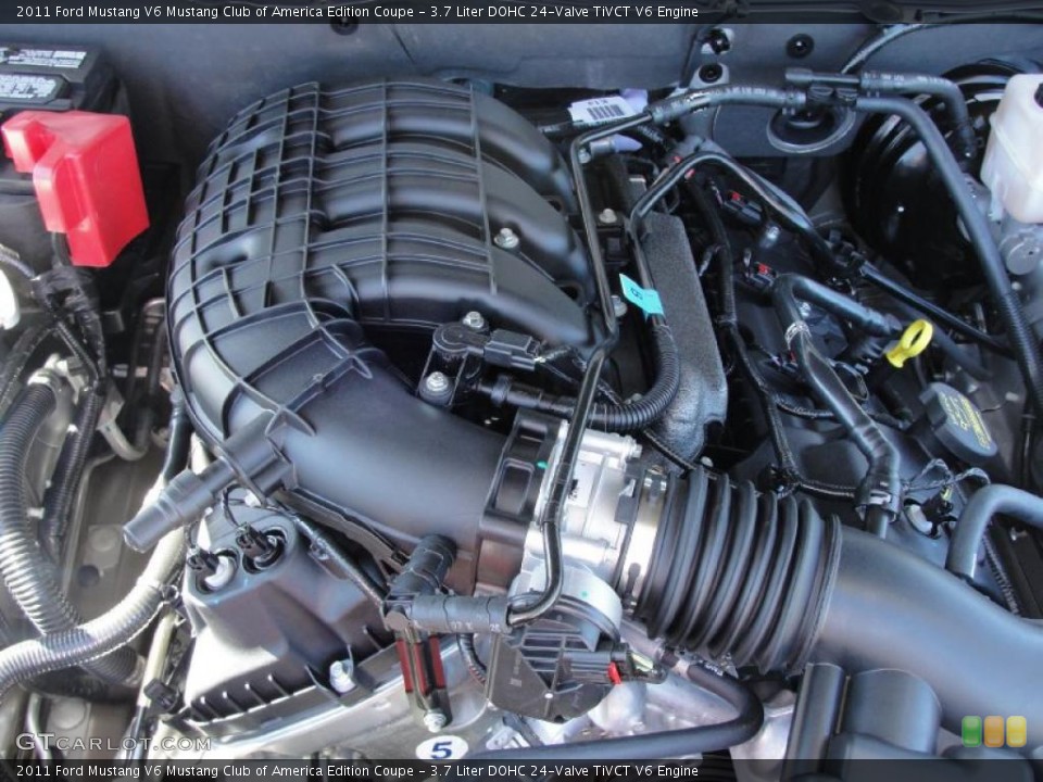 3.7 Liter DOHC 24-Valve TiVCT V6 Engine for the 2011 Ford Mustang #39099822