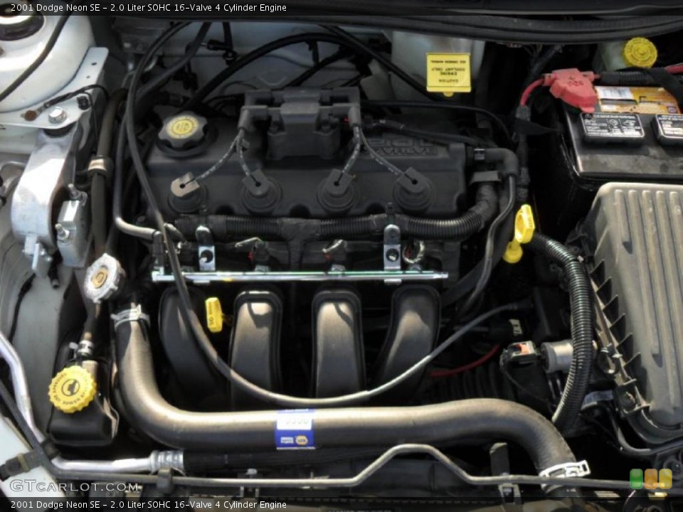 2.0 Liter SOHC 16-Valve 4 Cylinder 2001 Dodge Neon Engine