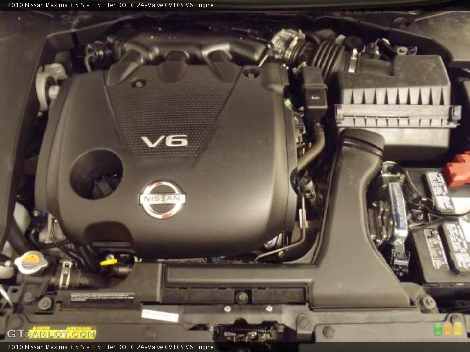 3.5 Liter DOHC 24-Valve CVTCS V6 2010 Nissan Maxima Engine